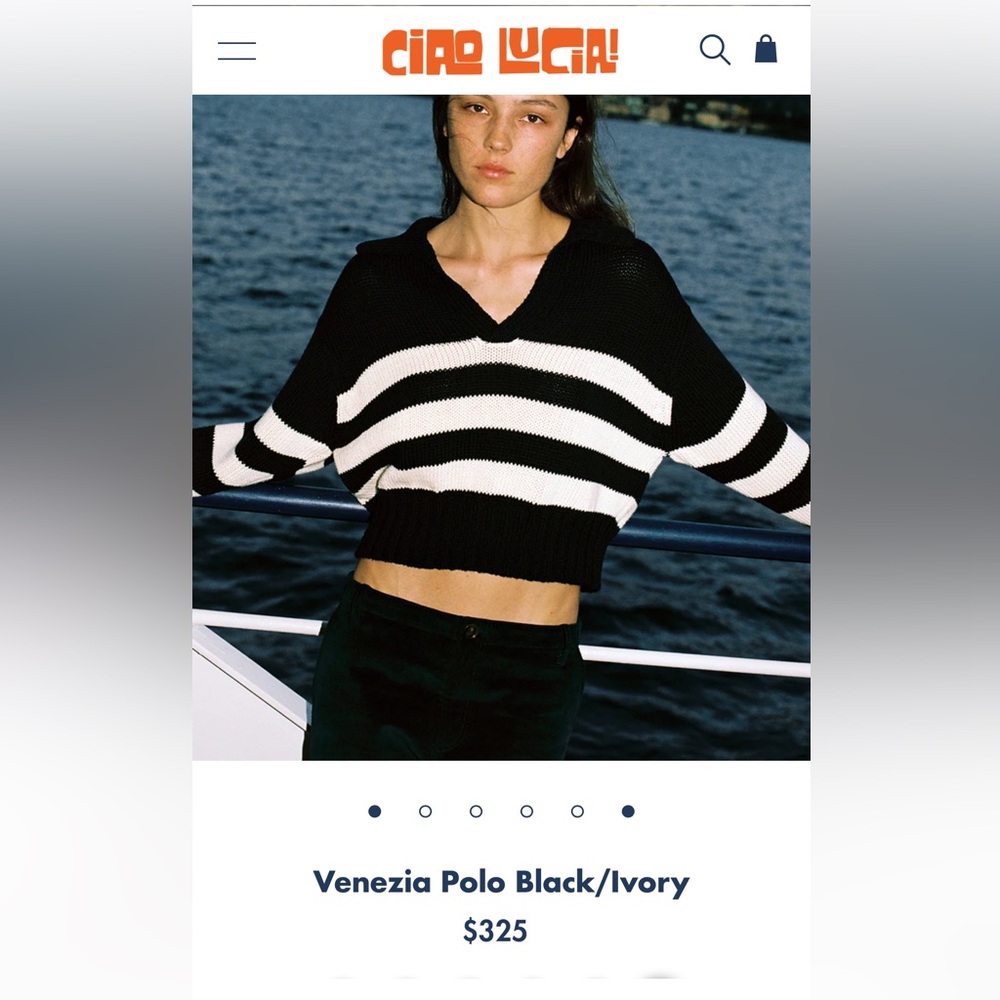 Ciao Lucca Venezia Polo sweater.